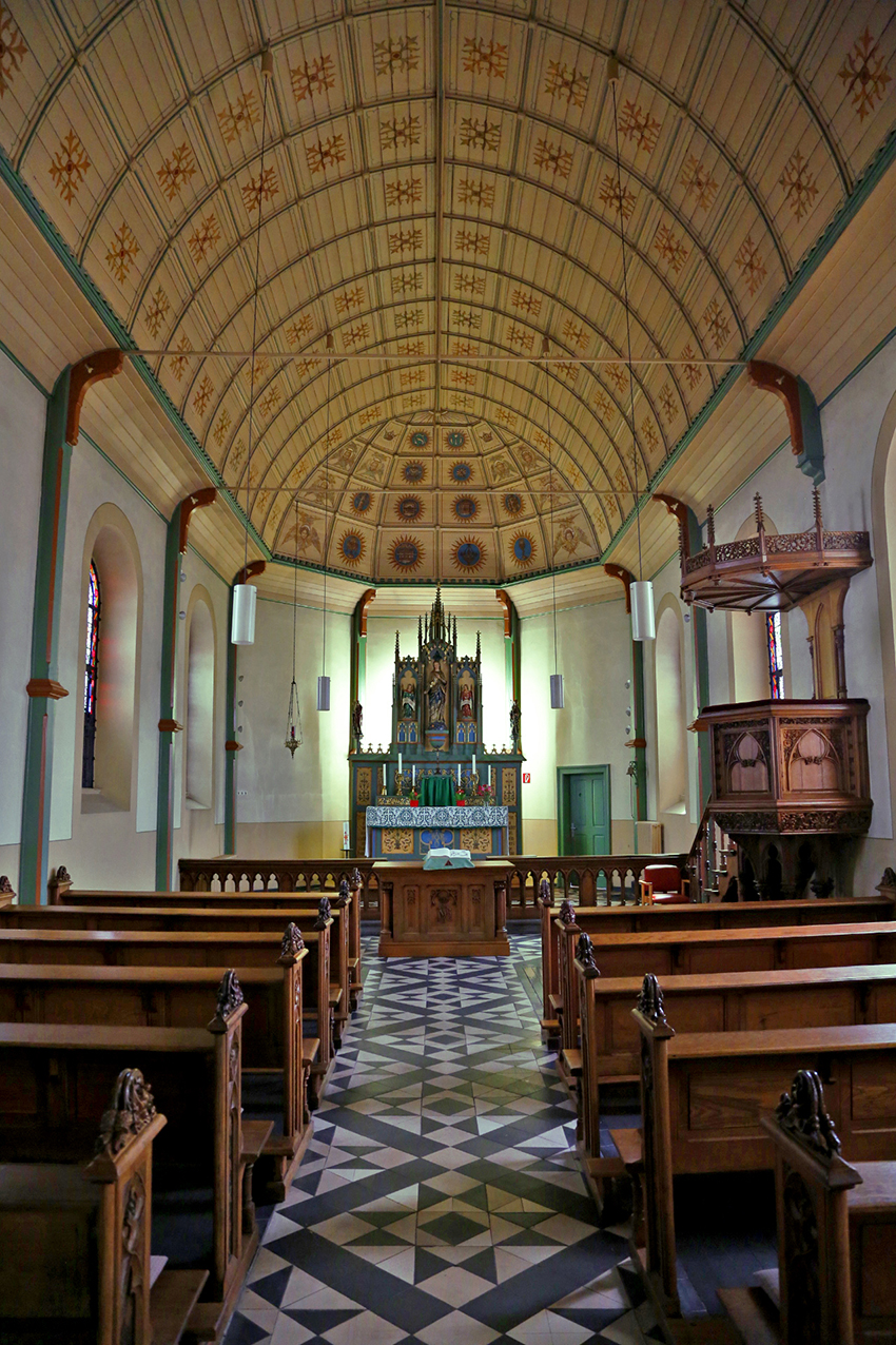 Innenraumaufnahme von der Kapelle